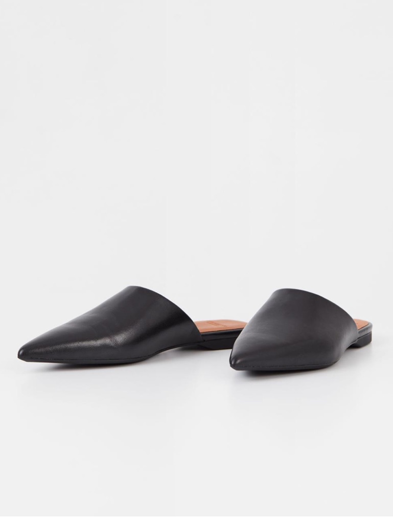 Madewell Vintage Y2k Black Pointed Toe Leather Mules Women’s Size 9.5